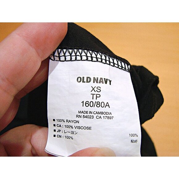 Old Navy Womens Racerback Athletic Pullover Camisole Tank Black Scoop Neck Sz XS - Picture 7 of 10